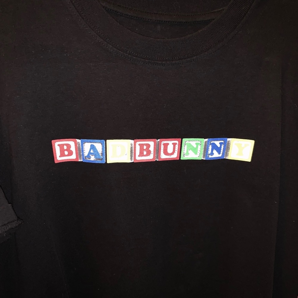 Bad bunny toy block t shirt